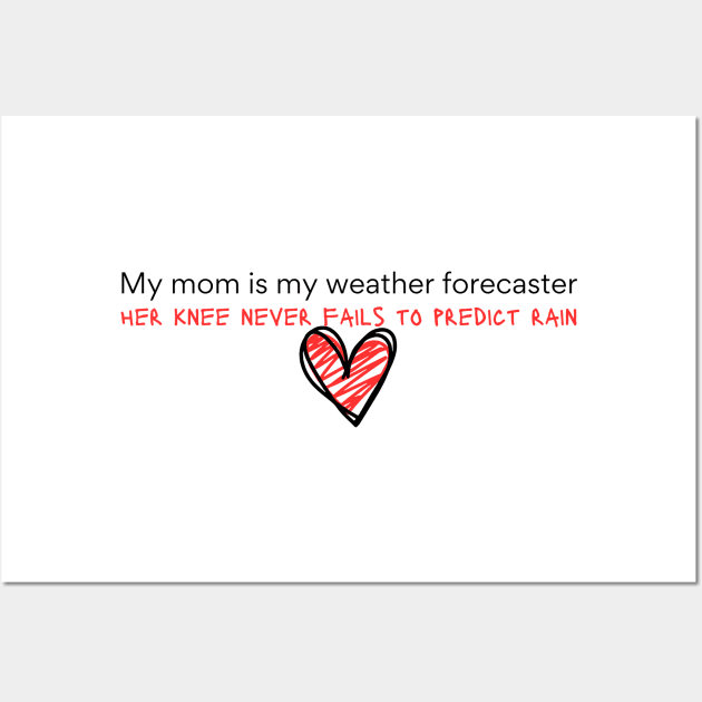 My mom is my weather forecaster Wall Art by softprintables